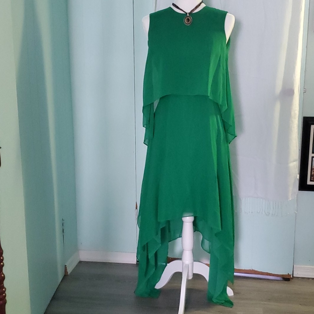💚BCBG MAXAZRIA green goddess dress by 💚
